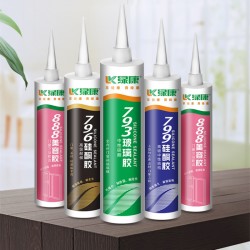 绿康(基础建材) 美容胶 310ml 白色