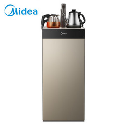 美的（Midea）饮水机茶香茶吧机家用下置式 多功能智能自主控温 立式温热型饮水机 YR1025S-W