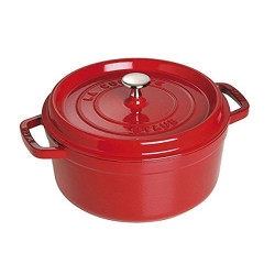  STAUB 圆形铸铁炖锅 24cm/3.8L 樱桃红 