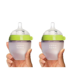 comotomo 可么多么 防胀气宽口硅胶奶瓶 150ml 两只装
