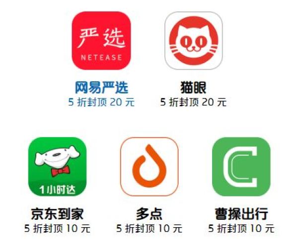 Apple Pay X 京东到家/猫眼/多点/网易严选/曹操出行