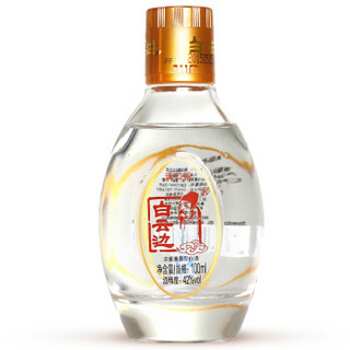 限地区：白云边 满口福 浓酱兼香型白酒 42度 100ml *11件