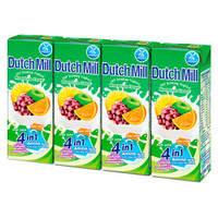 泰国进口 达美 (Dutch Mill) 混合味酸奶饮品 180ml×4