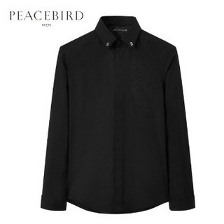 PEACEBIRD 太平鸟 男士修身长袖衬衫