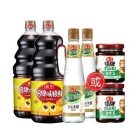 海天 招牌味极鲜 2.25kg*2桶+野山椒酱 208g*2瓶 或 米醋 450ml*2瓶