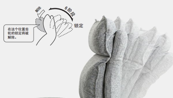 小编精选:KUKa 顾家家居 DS1320 高靠背可调节实木躺椅凳组合