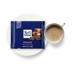 Ritter SPORT 瑞特斯波德 葡萄干榛子牛奶巧克力 100g *10件