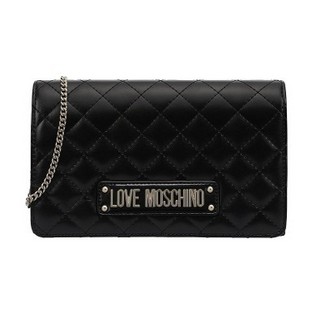 LOVE MOSCHINO 女士Evening格菱链条包单肩斜挎包 