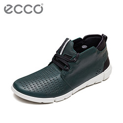 ECCO爱步夏季休闲男士运动鞋 透气时尚潮流拼接系带鞋 盈速860024