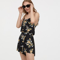H&M DIVIDED HM0665587 女装交叉吊带背心连体短裤