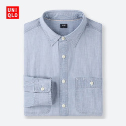 优衣库 男装 休闲工装衬衫(水洗产品)(长袖) 416917 优衣库UNIQLO