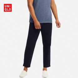 优衣库 男装 棉质松紧九分裤 414596 优衣库UNIQLO