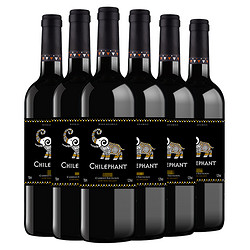智利进口红酒 智象赤霞珠干红葡萄酒750ml*6瓶 整箱装 *2件+凑单品