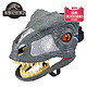 美泰侏罗纪世界2电影声效恐龙面具模型玩具变形仿真动物霸王龙