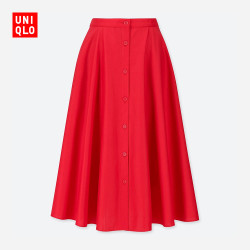 优衣库 优衣库 UNIQLO 416218 女装 前排扣大摆裙