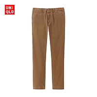 优衣库 男装 洗旧无褶直筒长裤 408495 优衣库UNIQLO