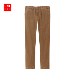 优衣库 男装 洗旧无褶直筒长裤 408495 优衣库UNIQLO