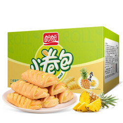 盼盼小卷包 手撕面包牛角包饼干蛋糕早餐食品 凤梨味1050g *2件+凑单品