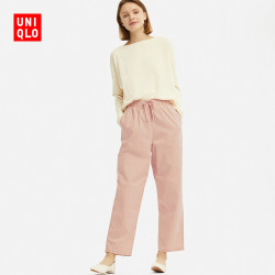 优衣库 UNIQLO 优衣库 415137 女款全棉起居九分裤