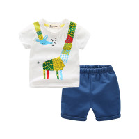 IK印象童年童装男童短袖套装潮小中童两件套2019新款夏季潮装