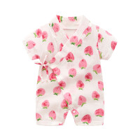 The little sugar milk baby 一米半糖 婴幼儿衣服哈衣男女宝宝和尚服系带连体衣66-90cm