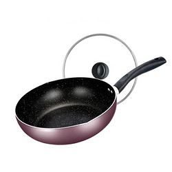 Midea 美的 麦饭石色不粘锅 MP-CJ28WOK301A  28cm *3件