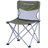 康尔 KingCamp 折叠椅靠椅午睡椅子 便携沙滩椅休闲钓鱼椅懒人椅 户外露营野餐居家两用 中号KC3832灰绿色