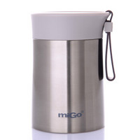 MiGo 10-01641 304不锈钢保温杯 400ml 暖茶灰