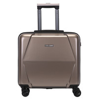 SUISSEWIN 轻盈旅行箱行李箱登机箱 SN6757E 18英寸 咖啡色