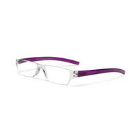 恋上（LianSan）老花镜 男无框树脂透明便携眼镜 女老光眼镜 2220 100度 紫色