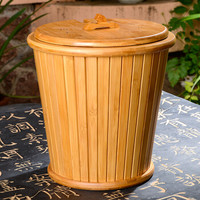 金镶玉 茶具配件 茶渣桶排水桶 竹木实木内胆过滤茶渣垃圾桶 有容乃大茶渣桶