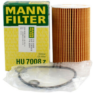 曼牌滤清器 曼牌(MANNFILTER)机油滤清器/机滤/机油滤芯HU7008z(进口帕萨特2.0T/途欢2.0T/高尔夫V/VI2.0T/奥迪TT)