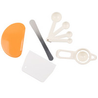 三能 烘培小工具套装 量勺蛋清分离器脱模刀刮板五件套