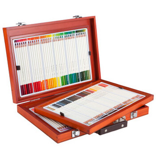 真彩(TRUECOLOR)108色专业油性彩色铅笔彩铅套装 涂色填色彩笔绘画上色笔 高档木盒/2399