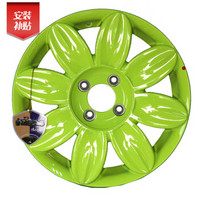 雅泛迪(Advanti)轮毂 ML521 铸造 100*4 15英寸*6 Y绿色 飞度阳光花冠威驰马自达2嘉年华等 轮圈