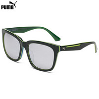 PUMA 彪马 eyewear 男款太阳眼镜 方形墨镜 PU0084SK-004 深蓝色镜框银灰色镜片 56mm