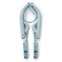 伴侣行 旅行折叠晾衣架 小麦晒衣架带夹子 便携式多功能伸缩防滑家用衣服挂撑子 BL1055 蓝色