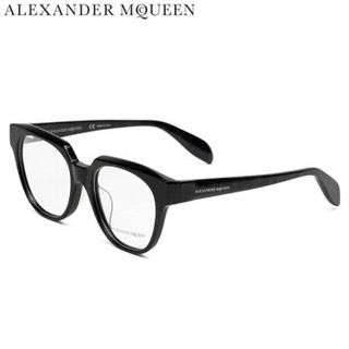 亚历山大·麦昆Alexander McQueen eyewear男女光学镜架 亚洲版经典方形框近视框 AM0043OA-005 灰色镜框 52mm