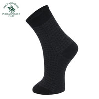 圣大保罗 休闲短袜男 高筒吸汗透气棉袜正装商务男袜子3条装PS-1316-3 混色 均码