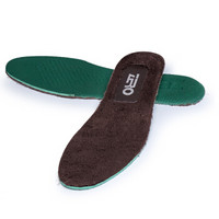 零度（ZERO）加绒鞋垫 男式休闲透气鞋搭配鞋配件 D8689 暗棕 43
