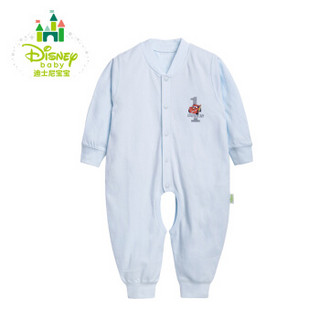 迪士尼(Disney) 婴儿连体衣 纯棉开裆宝宝哈衣连体衣爬服153L661 淡蓝 80cm