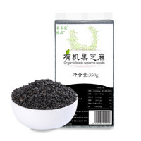 家家康 有机   黑芝麻 芝麻   350g （真空装 东北五谷杂粮 粗粮 芝麻 ）