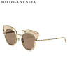 葆蝶家Bottega Veneta eyewear 太阳镜女 BV时尚女士猫眼造型墨镜 BV0094S-002 棕黄镜框棕色镜片 49mm