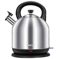印象京都304不锈钢电热水壶自动断电防尘烧水壶5L(本色)