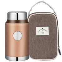 泰福高（TAFUCO）焖烧壶 316不锈钢保温焖烧罐焖烧杯保温粥桶 T-2231 鎏金色 1.2L