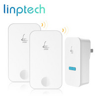 领普科技（linptech）门铃 家用别墅用无线门铃不用电池自发电远距离防水电子猫眼 G4二拖一
