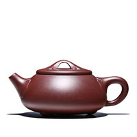 君鸣轩 紫砂壶 宜兴紫砂纯全手工茶壶 名家茶具 底槽清球孔如意石瓢套装