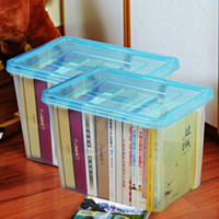 A+20L衣物零食玩具厨房车用塑料收纳整理箱3191蓝色2只装