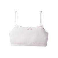 三枪少女文胸 舒肤棉质薄款无钢圈发育期学生文胸(一阶段) 99921A0 浅粉 A85