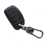 车达品现代名图钥匙包真皮钥匙套专用于新ix35 ix25 瑞奕智能全包套入式钥匙套壳扣4D黑